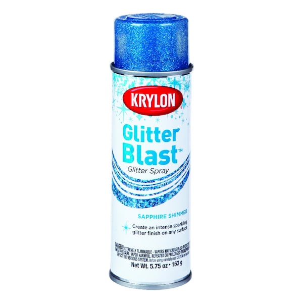 Krylon Glitter Blast Sapphire Shimmer Spray Paint 5.75 oz K03814000 Zoro